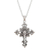 Sterling silver pendant necklace, 'Crucifixion of the Sacred' - Polished Crucifixion Sterling Silver Pendant Necklace