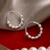 Sterling silver hoop earrings, 'Glamorous Vibes' - Sterling Silver Hoop Earrings with Petite Ball Accents (image 2b) thumbail