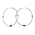 Sterling silver hoop earrings, 'Classic Sophistication' - Classic Sterling Silver Hoop Earrings from India