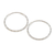 Sterling silver hoop earrings, 'Casual Chic' - Faceted Classic Sterling Silver Hoop Earrings from India