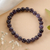 Stretch-Armband mit Amethyst-Perlen, „Souls of Wisdom“ – inspirierendes rundes Stretch-Armband mit Amethyst-Perlen