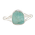 Apatite single stone ring, 'Hypnotic Magic' - Sterling Silver Single Stone Ring with Freeform Apatite Gem