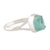 Apatite single stone ring, 'Hypnotic Magic' - Sterling Silver Single Stone Ring with Freeform Apatite Gem