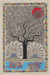 Madhubani painting, 'Tree of life with Arising Sun' - Nature-Themed Natural Dye Madhubani Painting of Tree and Sun