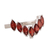 Garnet band ring, 'Scarlet Array' - High-Polished Faceted Two-Carat Garnet Band Ring