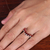 Garnet band ring, 'Scarlet Array' - High-Polished Faceted Two-Carat Garnet Band Ring