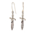 Sterling silver dangle earrings, 'Sword Majesty' - Sterling Silver Sword-Shaped Dangle Earrings from India