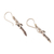 Sterling silver dangle earrings, 'Sword Majesty' - Sterling Silver Sword-Shaped Dangle Earrings from India