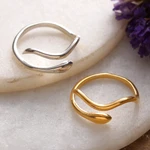 Gold-plated and sterling silver wrap rings, 'Victory & Nobility' (set of 2) - 22k Gold-Plated and Sterling Silver Wrap Rings (Set of 2)