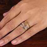 Gold-plated and sterling silver wrap rings, 'Victory & Nobility' (set of 2) - 22k Gold-Plated and Sterling Silver Wrap Rings (Set of 2)