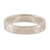 Sterling silver band ring, 'Luminous Sheen' - Hammered and High-Polished Sterling Silver Band Ring thumbail