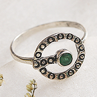 Emerald cocktail ring, 'Emerald Queen'