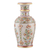 Marble decorative vase, 'Palace of the Graceful' - Classic Floral Hand-Painted Marble Decorative Vase