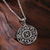 Sterling silver pendant necklace, 'Lucky Signs' - Tibetan-Inspired Classic Sterling Silver Pendant Necklace