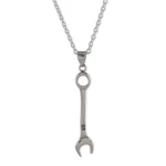 Sterling silver pendant necklace, 'Whimsical Work' - Whimsical Sterling Silver Necklace with Wrench Pendant