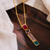 Gold-plated multi-gemstone pendant necklace, 'Vibrant Me' - Polished 18k Gold-Plated Multi-Gemstone Pendant Necklace