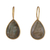 Gold-plated labradorite drop earrings, 'Evening Dame' - 18k Gold-Plated 11-Carat Natural Labradorite Drop Earrings