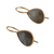 Gold-plated labradorite drop earrings, 'Evening Dame' - 18k Gold-Plated 11-Carat Natural Labradorite Drop Earrings