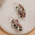 Tourmaline and cultured pearl cluster earrings, 'Fruits from the Creative' - Polished Tourmaline and Cultured Pearl Cluster Earrings