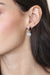Garnet and cultured pearl dangle earrings, 'Passionate Clouds' - Natural Garnet and Cream Cultured Pearl Dangle Earrings