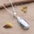 Agate pendant necklace, 'Drop of Magic' - High-Polished Drop-Shaped Agate Pendant Necklace