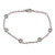 Sterling silver link bracelet, 'Sparkling Essence' - Polished Sterling Silver and Cubic Zirconia Link Bracelet