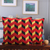 Cotton cushion covers, 'Zigzag Strawberry' (pair) - Zigzag-Patterned Strawberry Cotton Cushion Covers (Pair)