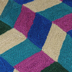 Cotton cushion covers, 'Zigzag Alabaster' (pair) - Zigzag-Patterned Alabaster Cotton Cushion Covers (Pair)