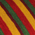 Fundas de cojín de algodón, (par) - Fundas de cojín de algodón a rayas amarillas, rojas y verdes (par)