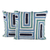 Cotton cushion covers, 'Serene Windows' (pair) - Geometric-Themed Blue and Green Cotton Cushion Covers (Pair)