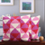 Cotton cushion covers, 'Sweet Pyramids' (pair) - Pyramid-Themed Pink and Red Cotton Cushion Covers (Pair)