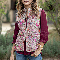 Sleeveless puffer vest, Boho Style