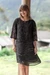 Beaded A-line dress, 'Golden Highlights' - A-Line Dress with Golden-Hued Beaded and Sequin Accents