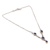 Lapis lazuli Y-necklace, 'Mystery in Blue' - Sterling Silver Y-Necklace with Four Lapis Lazuli Stones