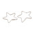 Sterling silver hoop earrings, 'Written in the Stars' - Star-Shaped Sterling Silver Hoop Earrings from India (image 2e) thumbail