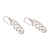 Sterling silver dangle earrings, 'Spiral Nest' - Openwork Textured Polished Sterling Silver Dangle Earrings