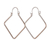 Sterling silver hoop earrings, 'Fancy Look' - Rhombus-Shaped Sterling Silver Hoop Earrings from India