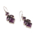 Amethyst dangle earrings, 'Noble Wisdom' - Faceted Four-Carat Amethyst Dangle Earrings from India