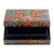 Papier mache decorative box, 'colourful Spring' - Floral Hand-Painted colourful Papier Mache Decorative Box