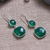 Onyx dangle earrings, 'Dazzling Duo in Green' - Silver Dangle Earrings with Faceted Green Onyx Stones