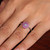 Anillo de cóctel rubí chapado en rodio - Anillo De Cóctel De Rubí De Rodio Floral Hábil De Rodio Artesanal