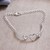 Cubic zirconia pendant bracelet, 'Shimmering Hearts' - Heart-Themed Cubic Zirconia Sterling Silver Pendant Bracelet