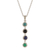 Multi-gemstone pendant necklace, 'Four Miracles' - High-Polished Multi-Gemstone Pendant Necklace from India