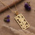 Brass pendant necklace, 'Spiral Blast' - High-Polished Spiral-Patterned Brass Pendant Necklace