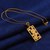 Brass pendant necklace, 'Spiral Blast' - High-Polished Spiral-Patterned Brass Pendant Necklace