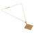 Brass pendant necklace, 'Paths of Prosperity' - High-Polished Diamond-Shaped Brass Pendant Necklace