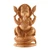 Wood sculpture, 'Auspicious Beginnings' - Hand-Carved Traditional Kadam Wood Ganesha Sculpture