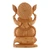 Wood sculpture, 'Auspicious Beginnings' - Hand-Carved Traditional Kadam Wood Ganesha Sculpture