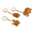 Wood keychains, 'Jali Friends' (set of 3) - Set of 3 Animal-Themed Kadam Wood Jali Keychains from India