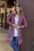 Jamawar jacket, 'Kashmir Beauty' - Classic-Style Mid-Length Lined Jacket